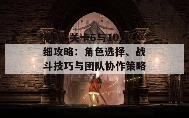 崩坏3关卡6与10详细攻略：角色选择、战斗技巧与团队协作策略解析