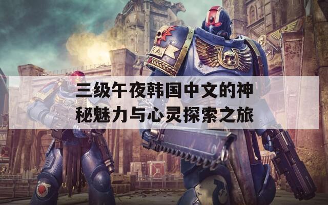 三级午夜韩国中文的神秘魅力与心灵探索之旅