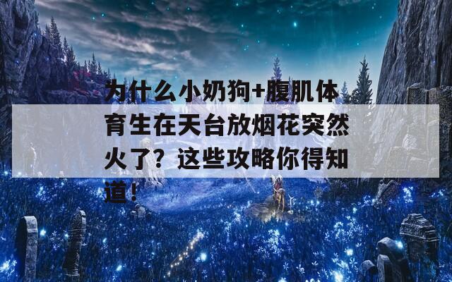 为什么小奶狗+腹肌体育生在天台放烟花突然火了？这些攻略你得知道！