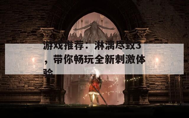 游戏推荐：淋漓尽致3，带你畅玩全新刺激体验