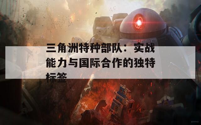三角洲特种部队：实战能力与国际合作的独特标签