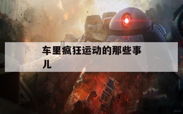 车里疯狂运动的那些事儿