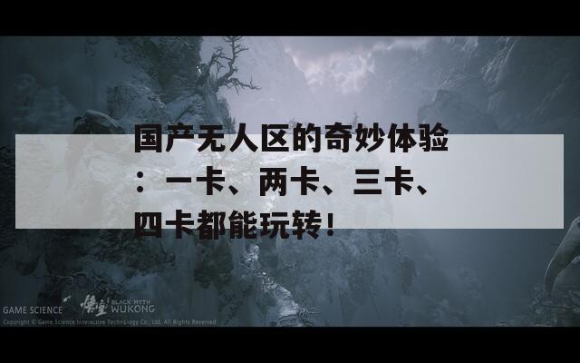 国产无人区的奇妙体验：一卡、两卡、三卡、四卡都能玩转！