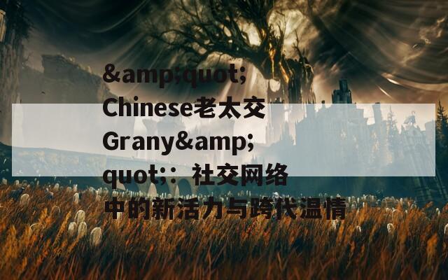 &quot;Chinese老太交Grany&quot;：社交网络中的新活力与跨代温情