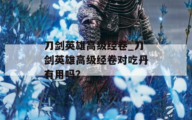 刀剑英雄高级经卷_刀剑英雄高级经卷对吃丹有用吗？