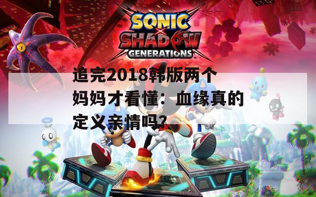 追完2018韩版两个妈妈才看懂：血缘真的定义亲情吗？