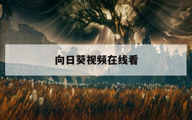 向日葵视频在线看
