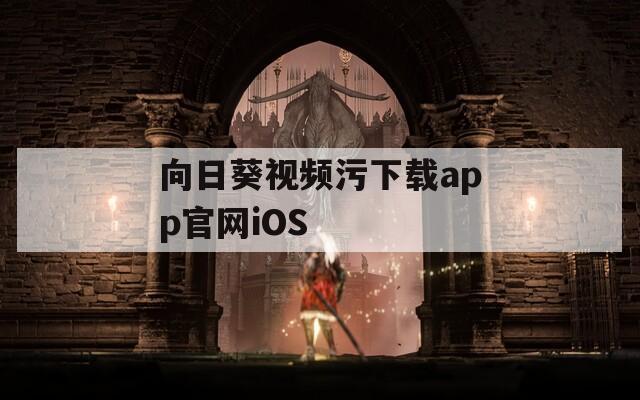 向日葵视频污下载app官网iOS