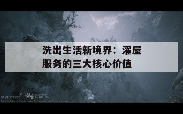 洗出生活新境界：濯屋服务的三大核心价值