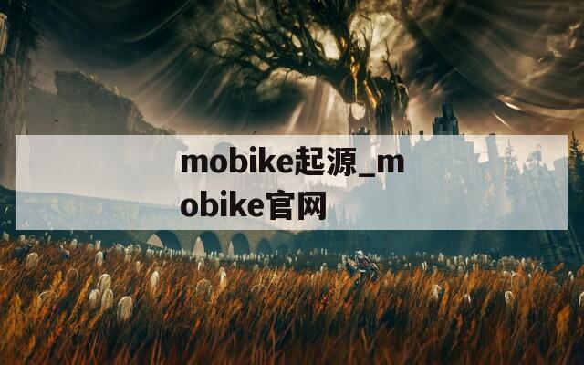 mobike起源_mobike官网