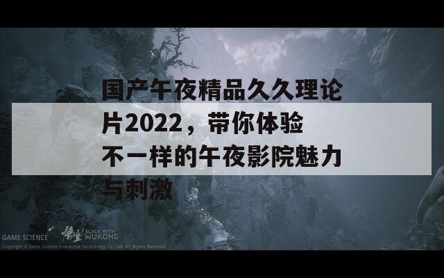 国产午夜精品久久理论片2022，带你体验不一样的午夜影院魅力与刺激