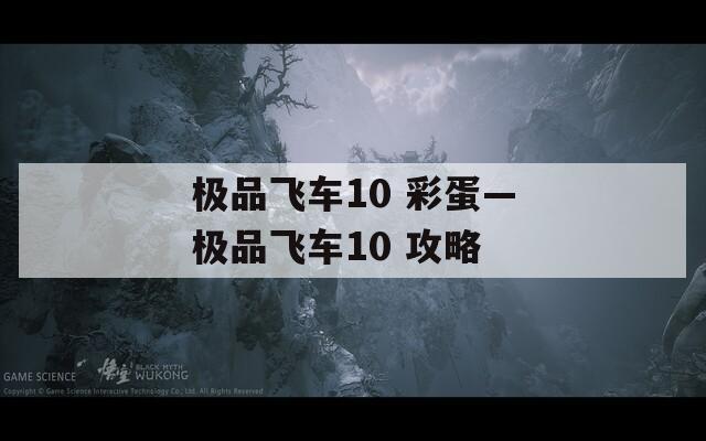 极品飞车10 彩蛋—极品飞车10 攻略