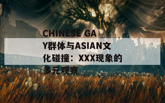CHINESE GAY群体与ASIAN文化碰撞：XXX现象的多元观察
