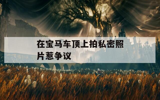 在宝马车顶上拍私密照片惹争议