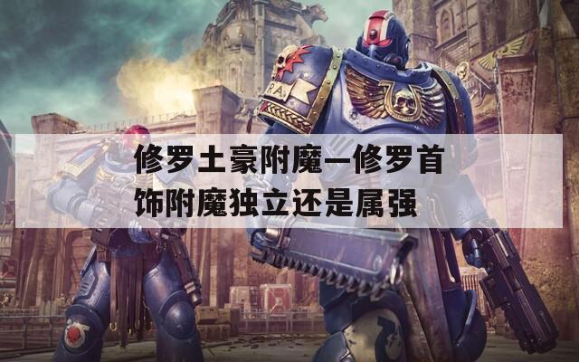修罗土豪附魔—修罗首饰附魔独立还是属强