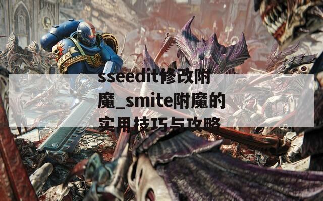 sseedit修改附魔_smite附魔的实用技巧与攻略