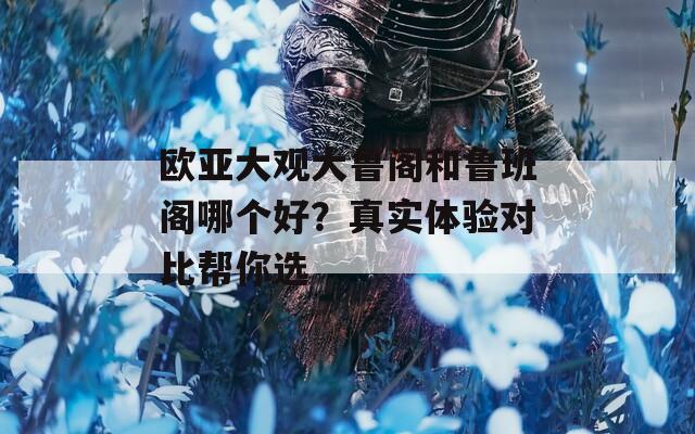 欧亚大观大鲁阁和鲁班阁哪个好？真实体验对比帮你选