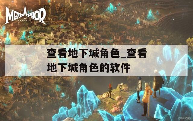查看地下城角色_查看地下城角色的软件