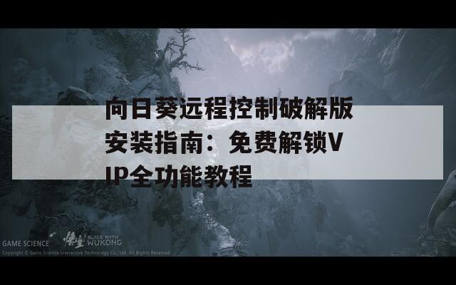 向日葵远程控制破解版安装指南：免费解锁VIP全功能教程